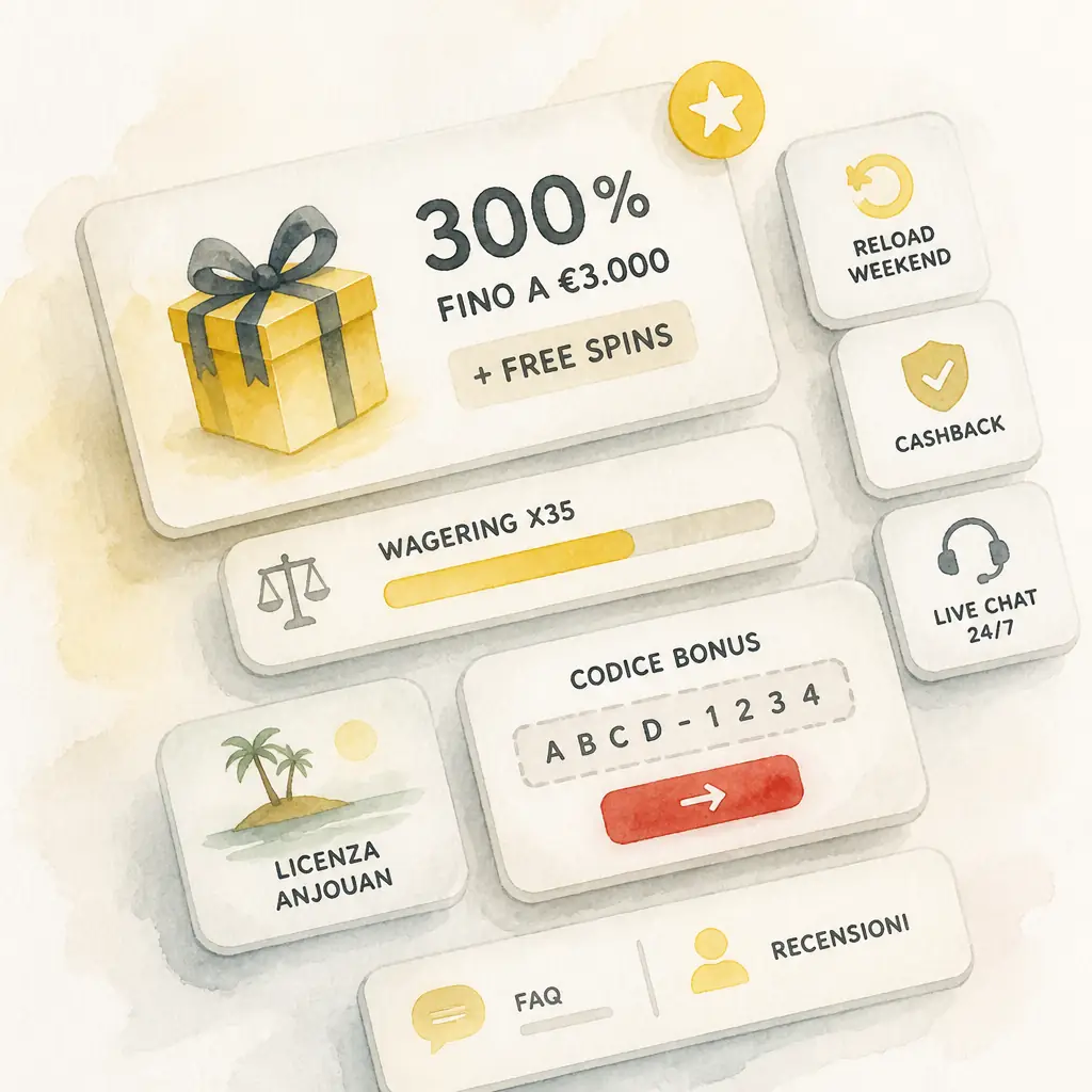 Codici Bonus Casinoly visual guide for Casinoly